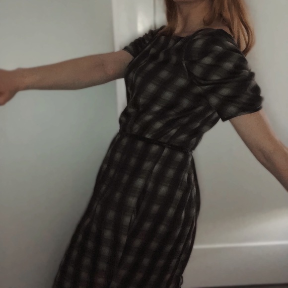 VINTAGE New York Plaid Dress - Picture 2 of 3